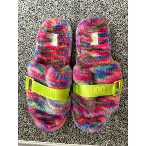 UGG Women’s Fluffita Pixelate Sandal/Slipper